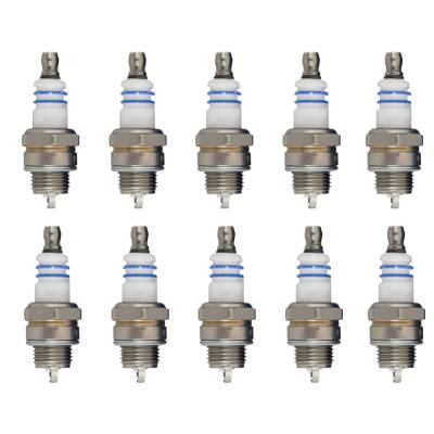 Rareelectrical - Spark Plug Pack Of 10 Ws7f 7545 14Mm Non-Resistor Standard Compatible With Jonsered 820 840 Echo - Image 1
