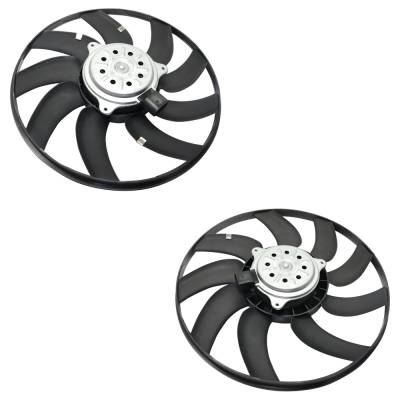 Rareelectrical - New Pair Of Cooling Fan Assembly Compatible With Audi Q5 Technik 4 Cyl 2.0L A5 Quattro Base 6 Cyl - Image 5