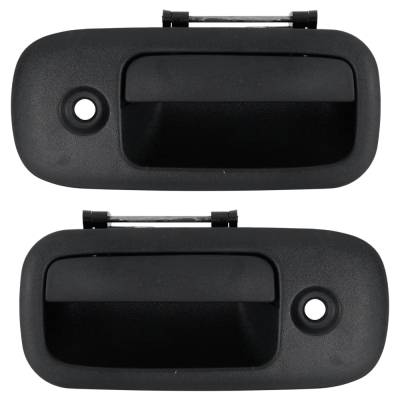 Rareelectrical - New Front Left Driver And Right Passenger Exterior Door Handle Compatible With 2003-2009 Chevrolet - Image 2