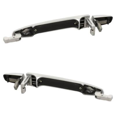 Rareelectrical - Rear Left And Right Exterior Door Handle Fits 2007-2013 Mitsubishi Outlander Silver Without Key Hole - Image 6