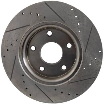 Rareelectrical - New Solid Brake Disc Compatible With Volkswagen Routan Sel Premium 6 Cyl 3.6L Routan Se 6 Cyl 3.6L - Image 2