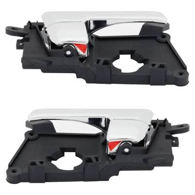 Rareelectrical - Set Of 2 Front Interior Door Handle Compatible With 2011-2016 Kia Optima Chrome Without Key Hole - Image 6