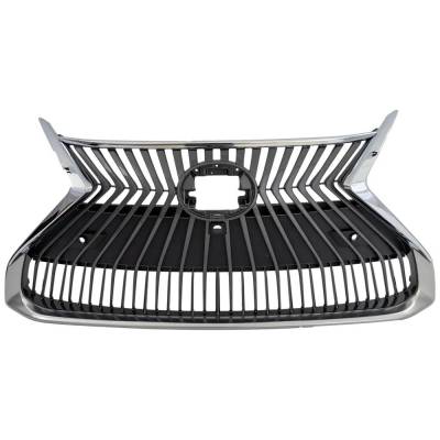 New Chrome Shell Grille Assembly Compatible With Lexus Es350 Base 6 Cyl 3.5L Es300h Base 4 Cyl 2.5L