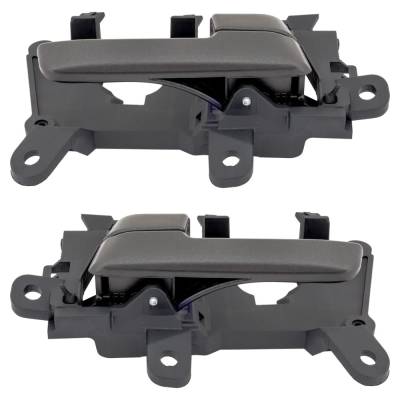 Rareelectrical - Set Of 2 Front Interior Door Handle Compatible With 2011-2013 Kia Optima Textured Black Without Key - Image 5