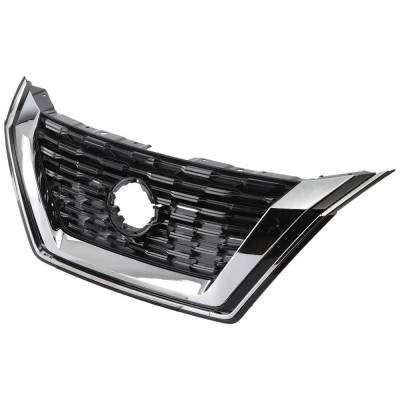 Rareelectrical - New Black Shell Grille Assembly Compatible With Nissan Rogue Sv 4 Cyl 2.5L Rogue Sv 3 Cyl 1.5L - Image 2