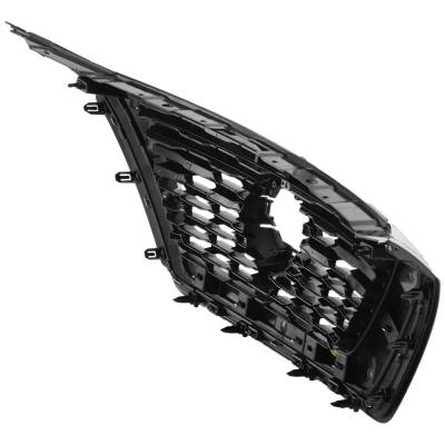 Rareelectrical - New Black Shell Grille Assembly Compatible With Nissan Rogue Sv 4 Cyl 2.5L Rogue Sv 3 Cyl 1.5L - Image 7