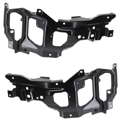 Front Left Outer And Front Right Outer Bumper Bracket Compatible With Gmc Sierra 3500 Hd Base 8 Cyl