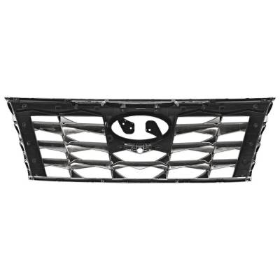 Rareelectrical - New OEM Replacement Smoke Black Grille Assembly Compatible With Hyundai Tucson Limited 4 Cyl 2.5L - Image 4