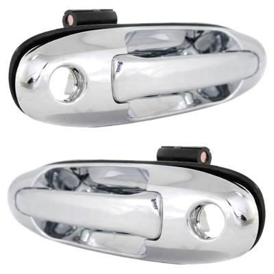 Rareelectrical - Front Pair Exterior Door Handle Fits 2001-2007 Toyota Tundra Toyota Sequoia Chrome With Key Hole - Image 3