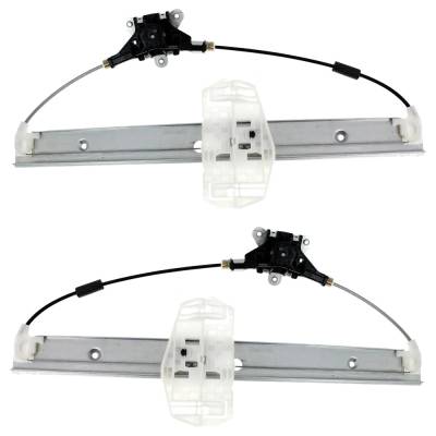 Rareelectrical - Front Left And Front Right Window Regulator Compatible With Jeep Wrangler Unlimited Sport 6 Cyl 3.8L - Image 4