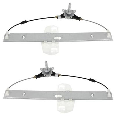 Rareelectrical - Front Left And Front Right Window Regulator Compatible With Jeep Wrangler Unlimited Sport 6 Cyl 3.8L - Image 5