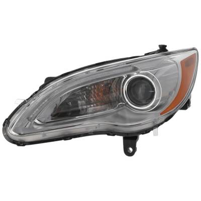 Rareelectrical - New Headlight Compatible With 2011-2014 Chrysler 200 2.4L 3.6L I4 Ed3 Left Driver Side Halogen - Image 1