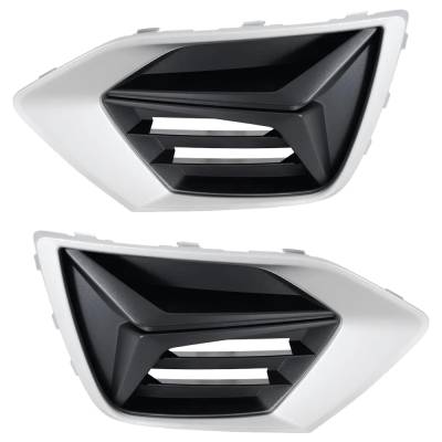 Front Left Outer And Front Right Outer Fog Light Cover Compatible With Audi Q3 Premium Plus 4 Cyl