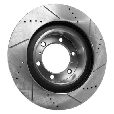 Rareelectrical - Cross-Drilled Brake Disc Compatible With Dodge Jeep Grand Cherokee Trailhawk 6 Cyl 3.6L Durango - Image 4