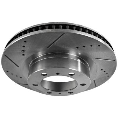Rareelectrical - Cross-Drilled Brake Disc Compatible With Dodge Jeep Grand Cherokee Trailhawk 6 Cyl 3.6L Durango - Image 6