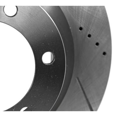 Rareelectrical - Cross-Drilled Brake Disc Compatible With Dodge Jeep Grand Cherokee Trailhawk 6 Cyl 3.6L Durango - Image 7