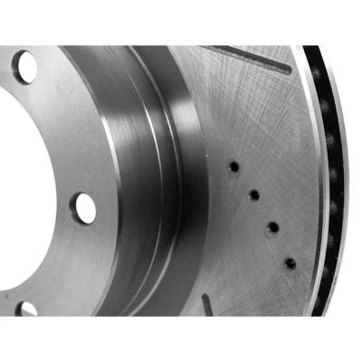 Rareelectrical - Cross-Drilled Brake Disc Compatible With Dodge Jeep Grand Cherokee Trailhawk 6 Cyl 3.6L Durango - Image 8