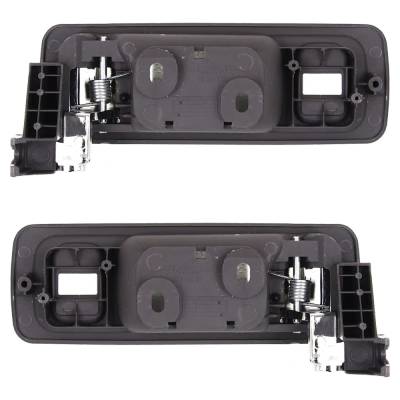Rareelectrical - Set Of 2 Front Interior Door Handle Fits 1996-2004 Acura Rl Gray Bezel Chrome Lever With Lock Button - Image 5