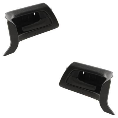 Rareelectrical - Front Pair Interior Door Handle Compatible With 2008-2013 Pontiac G8 Chevrolet Caprice Black With - Image 2