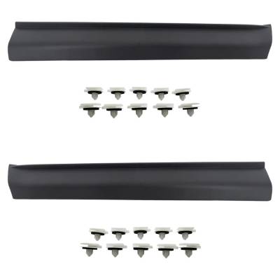 Front Left Lower And Front Right Lower Door Molding And Beltlines Compatible With Ford Lincoln Edge