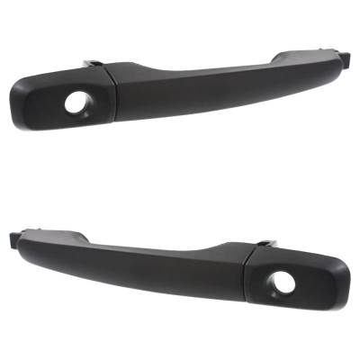 Rareelectrical - Front Pair Exterior Door Handle Compatible With 1996-2004 Acura Rl Primed Paintable With Key Hole - Image 2