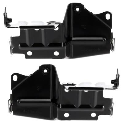 Front Left Outer And Front Right Outer Bumper Bracket Compatible With Gmc Sierra 3500 Hd Sle 8 Cyl