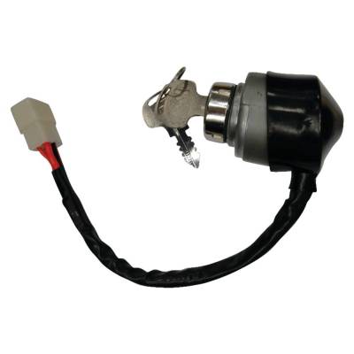 Rareelectrical - Ignition Switch 4 Position 4 Terminal 12 Volt With 2 Keys Compatible With Kubota M4900 M5700 M6800 - Image 1