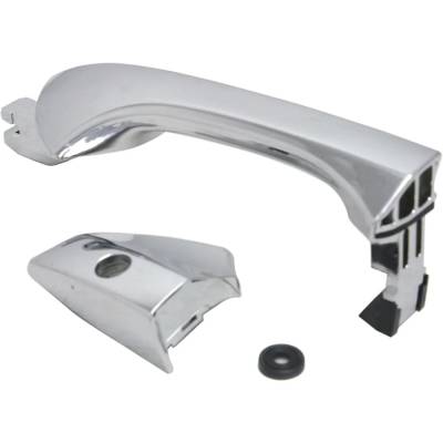 Rareelectrical - Front Passenger Side Exterior Door Handle Compatible With 2008-2012 Honda Accord Chrome With Key - Image 2