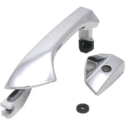 Rareelectrical - Front Passenger Side Exterior Door Handle Compatible With 2008-2012 Honda Accord Chrome With Key - Image 3