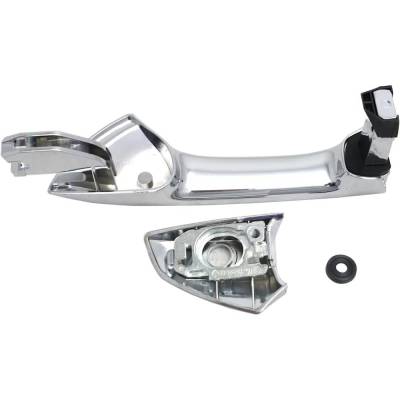 Rareelectrical - Front Passenger Side Exterior Door Handle Compatible With 2008-2012 Honda Accord Chrome With Key - Image 5