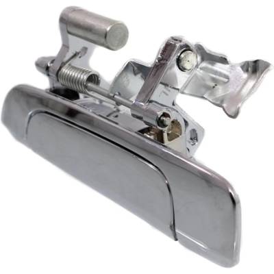 Rareelectrical - Rear Driver Side Exterior Door Handle Compatible With 2001-2005 Honda Civic Chrome Without Key Hole - Image 2