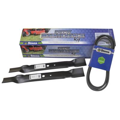 Rareelectrical - Mower Deck Maintenance Kit 42 Inch Belt Blades Bolts Compatible With 2002-2005 John Deere L100 L108 - Image 1