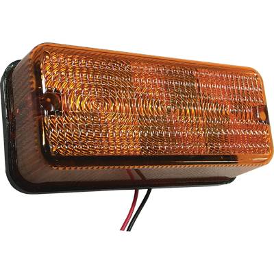 Rareelectrical - Amber Led Warning Light 9W 12-24V For Compatible With Ford New Holland Farm Equipment Tractors - Image 2