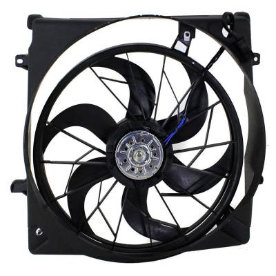 Rareelectrical - Engine Cooling Fan Fits 2005 Jeep Liberty 3.7L OEM 55037691Aa 52080127Aa Pp+Gf With Shroud Dual Fan - Image 2