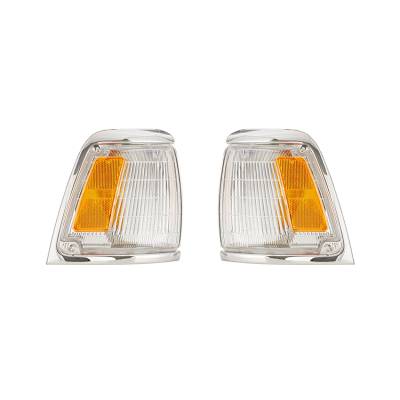 New Pair Of Side Marker Lights Compatible With Toyota Pickup 1992-95 To2520127 81610-35100