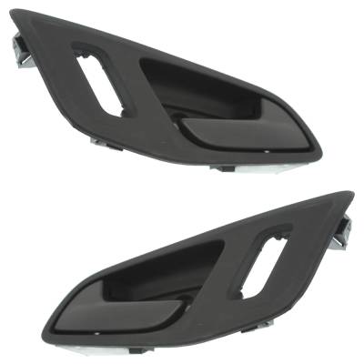 Rareelectrical - Front Pair Interior Door Handle Compatible With 2014-2018 Ford Transit Textured Black Without Key - Image 3