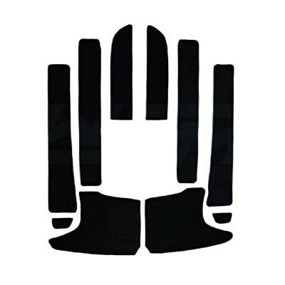 Black Self-Adhesive Traction Mat Compatible With Kawasaki Jet Ski Stx-15F Stx-12F Stx-R 900 Stx 1100