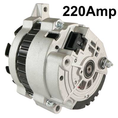 Rareelectrical - New 12V 220A Alternator Fits Chevrolet G20 G30 P20 P30 P40 R10 R20 1980S 1101465 - Image 2