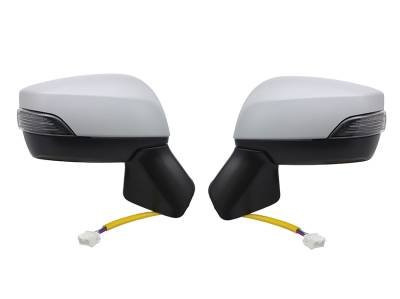 New Door Mirror Pair Compatible With Subaru Outback 2015-2016 Signal 84401Aj000 91059Al03a