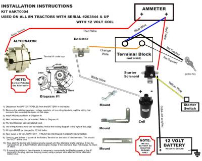 Rareelectrical - New Generator Alternator Conversion Kit Compatible With Ford Late Model 8N Tractors Akt0004 - Image 2