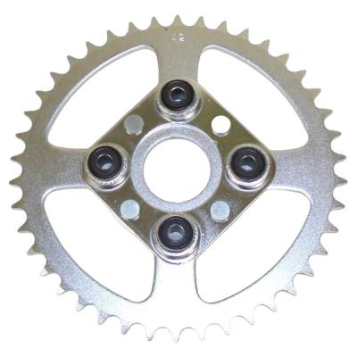 Rear Drive Sprocket 42T 520 Chain Steel Compatible With Honda Atc 185S (1983) Atc 250R (1981-1982)