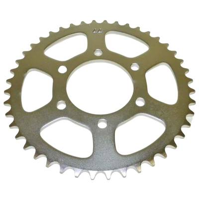 Rear Drive Sprocket 44T 520 Chain Steel Compatible With Kawasaki Tecate 250 (Kxt250-A) 1984-1985