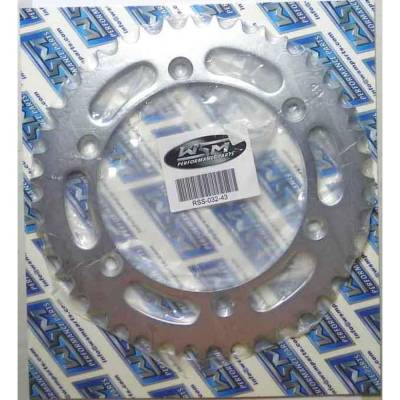 Rear Drive Sprocket 43T 520 Chain Steel Compatible With Suzuki Pe 175 Pe 250 Rm 250 (Early) Rm 400