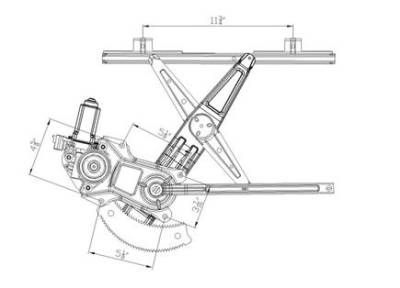 Front Right Window Regulator Compatible With 05-10 Chevy Cobalt Sedan Gm1351161 748-183 1552-6531R