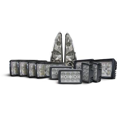 Rareelectrical - Complete 12-Piece Led Headlight Cab And Fender Light Kit Compatible With New Holland Tg215 Tg245 - Image 2
