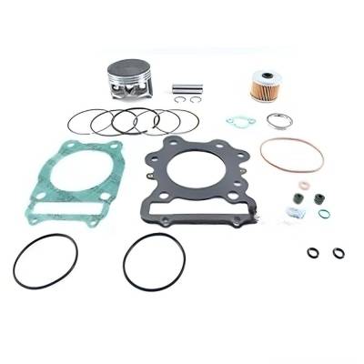 Top End Piston Kit 74.5Mm Bore +0.50Mm Over Compatible With 1988-2000 Honda Trx300 / Trx300fw