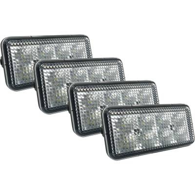 Led Light Kit 4-Pack 160W 12000 Lumens Flood Beam Plug And Play Compatible With Kubota Svl65-2C