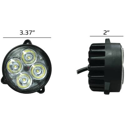 Rareelectrical - Led Center Headlight 32W 3200 Lumens Flood Compatible With Case Ih Quadtrac 370 400 420 450 470 500 - Image 3