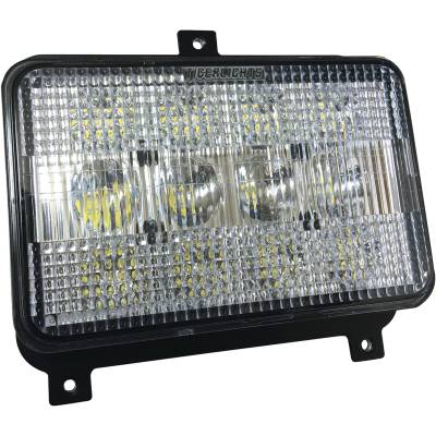 Rareelectrical - Led High Low Beam Compatible With Agco Dt160 Dt180 Dt200 Dt225 Dt240a Rt130 Rt145 Massey Ferguson - Image 1