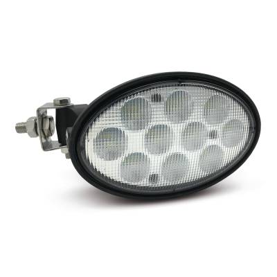 Rareelectrical - Oval Led Flood Work Light 50W 4500 Lumens 12-24V Swivel Mount Compatible With Kubota M7-131Pkvt - Image 2